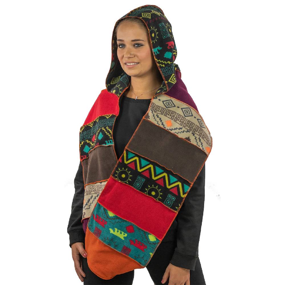 Kunst Und Magie Kunst und Magie Damen Kapuzenschal Schal Loop aus Fleece Bis zu 55% Rabatt