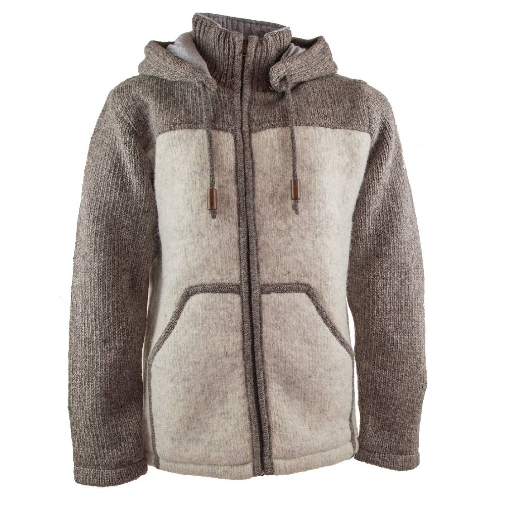 Kunst Und Magie Klassische Herren Strickjacke Wolle Jacke mit abnehmbarer Kapuze Baumwollfutter 50% Rabatt mit kostenlosem Versand