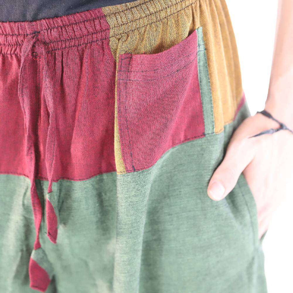 Kunst Und Magie KUNST UND MAGIE Yogahose Pumphose Pluderhose mehrfarbig aus Baumwolle lang Kostenloser Versand international