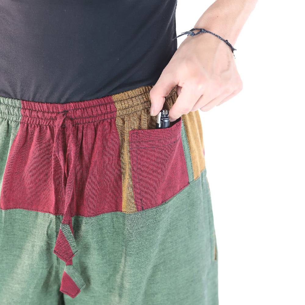 Kunst Und Magie KUNST UND MAGIE Yogahose Pumphose Pluderhose mehrfarbig aus Baumwolle lang Kostenloser Versand international