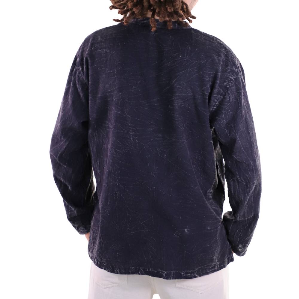 Kunst Und Magie KUNST UND MAGIE Herren Hemd stonewashed Fischerhemd Freizeithemd Im Verkauf