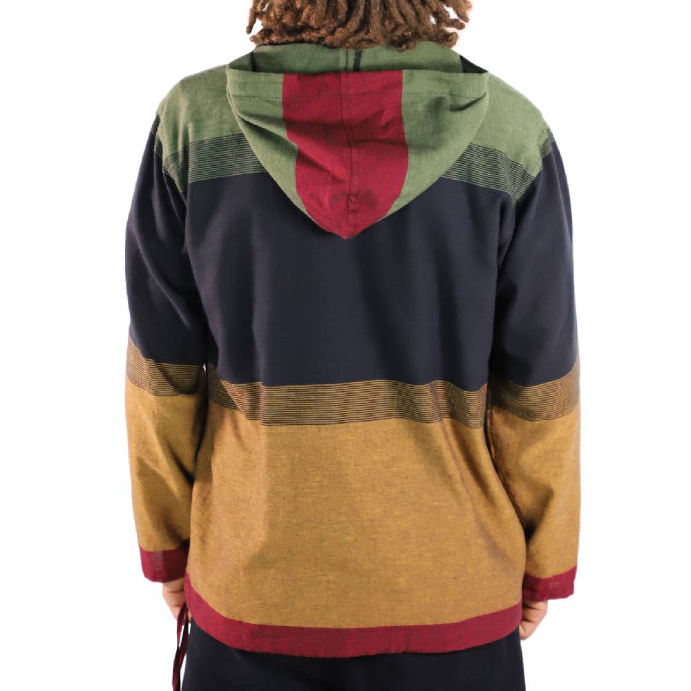 Kunst Und Magie KUNST UND MAGIE Herren bunt alternativ Hoodie Fischerhemd Kapuze Kängurutasche 50% Rabatt für begrenzte Zeit
