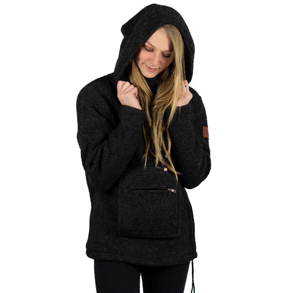 Kunst Und Magie Kunst & Magie Unisex Strick- Wolljacke abnehmbare Zipfelkapuze Outlet