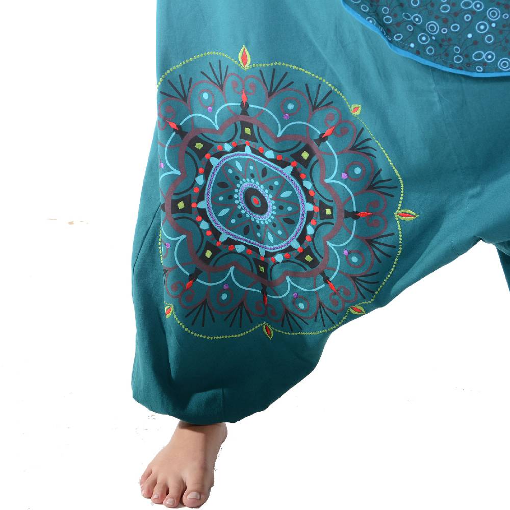 Kunst Und Magie Kunst und Magie Bunte Ibiza Style Haremshose aus Baumwolle Goa Wellnesshose Boho Günstiger Verkauf