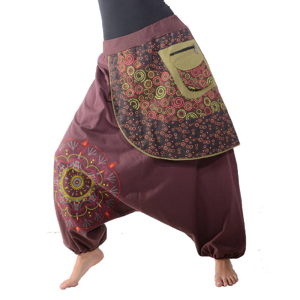 Kunst Und Magie Kunst und Magie Bunte Ibiza Style Haremshose aus Baumwolle Goa Wellnesshose Boho Günstiger Verkauf