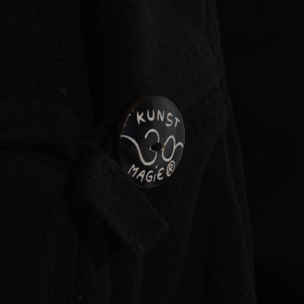 Kunst Und Magie Kunst und Magie Damenmantel aus Fleece mit Kapuze Boho Gehrock Jacke Fleecejacke Fabrikverkauf