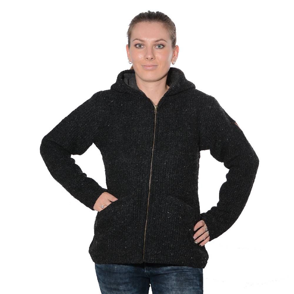 Kunst Und Magie Kunst und Magie Klassische Damen Strickjacke Wolle Jacke mit Fleecefutter und Zipfelkapuze Kostenloser Versand