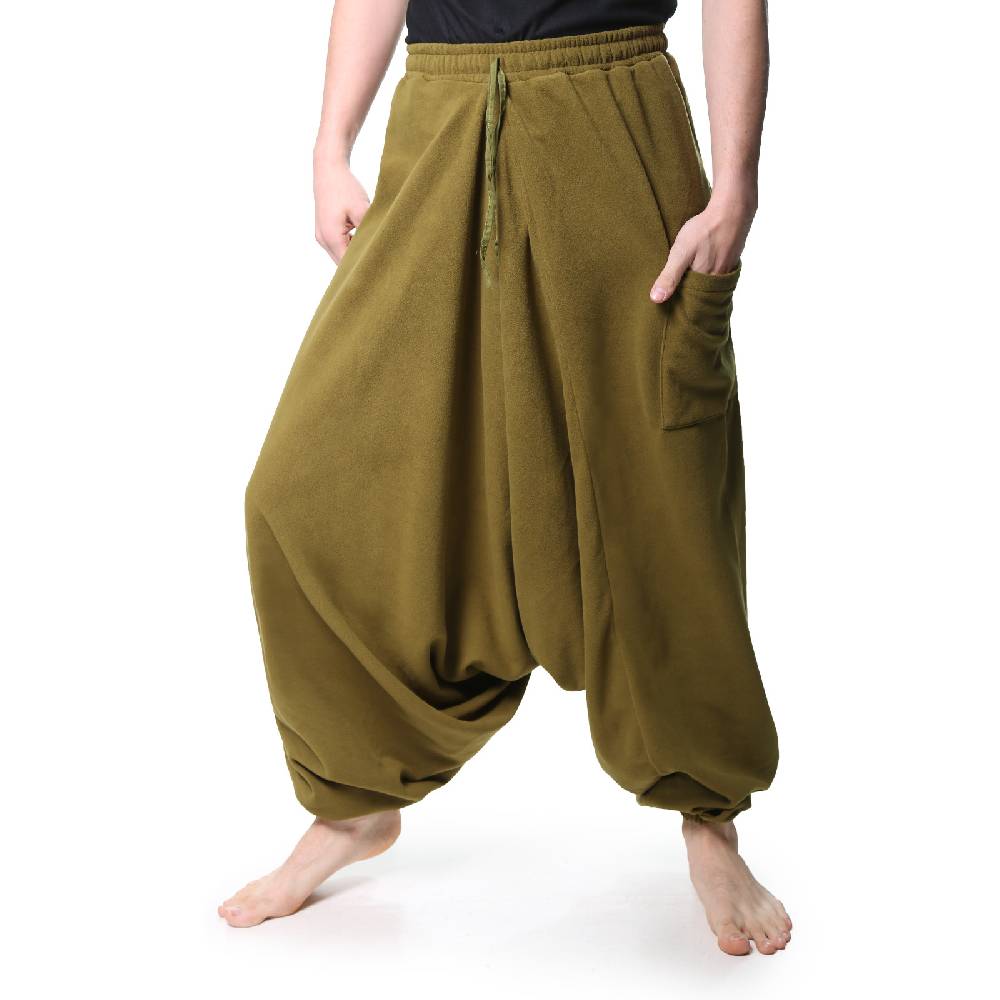 Kunst Und Magie Kunst und Magie Unisex Fleecehose ALADINHOSE Thermo Haremshose Fabrikpreis
