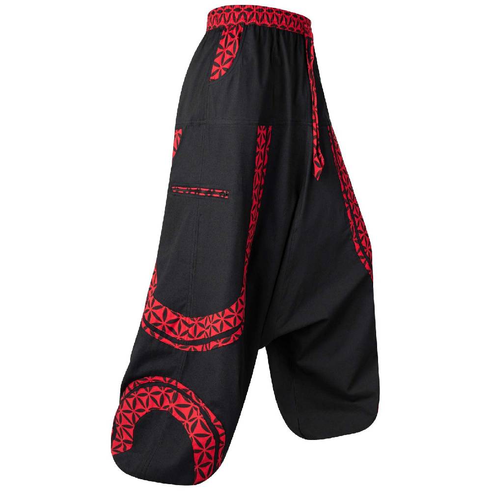 Kunst Und Magie Kunst und Magie Psy Goa Cargo Freizeit Haremshose Baggy Baumwolle Unisex- Für Sie und Ihn Versandkostenfrei