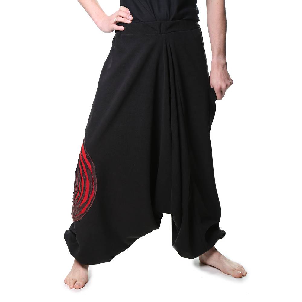Kunst Und Magie Kunst und Magie Herren Thermo Fleecehose Haremshose Psy Goa Pluderhose ALADINHOSE Lang Großer Ausverkauf