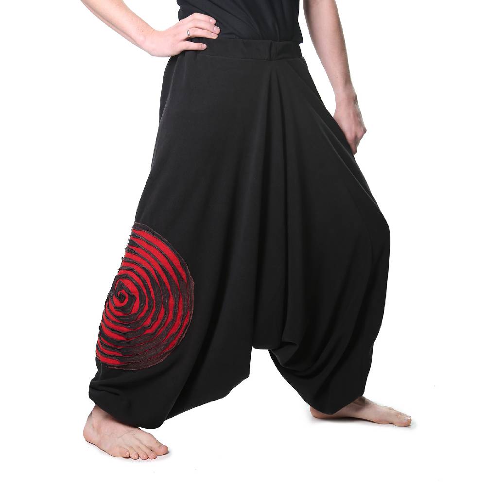 Kunst Und Magie Kunst und Magie Herren Thermo Fleecehose Haremshose Psy Goa Pluderhose ALADINHOSE Lang Großer Ausverkauf