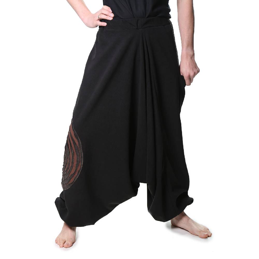 Kunst Und Magie Kunst und Magie Herren Thermo Fleecehose Haremshose Psy Goa Pluderhose ALADINHOSE Lang Großer Ausverkauf