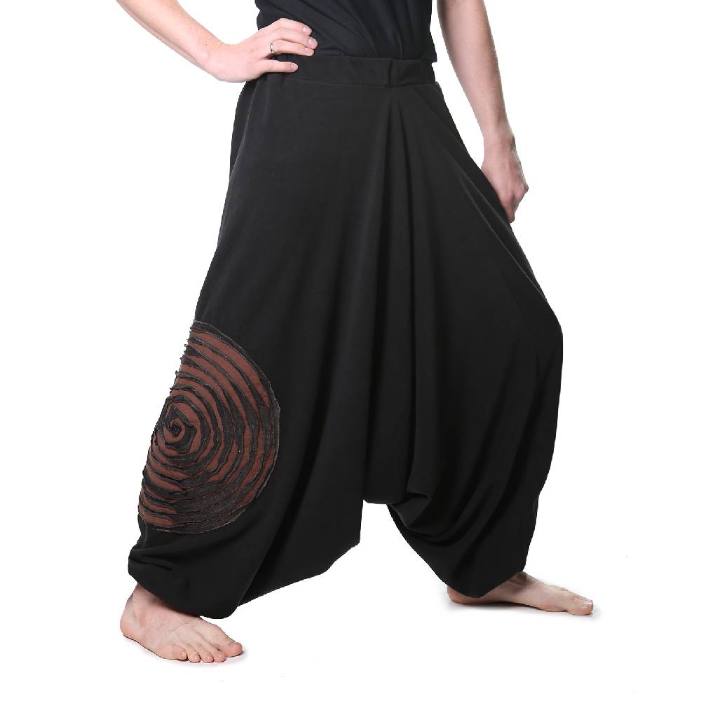 Kunst Und Magie Kunst und Magie Herren Thermo Fleecehose Haremshose Psy Goa Pluderhose ALADINHOSE Lang Großer Ausverkauf