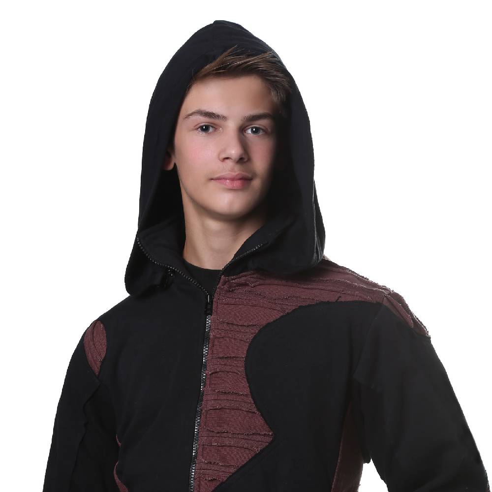 Kunst Und Magie Kunst und Magie Herren Goa Sweatjacke aus Baumwolle Punk Goth Hoody Flash Sale
