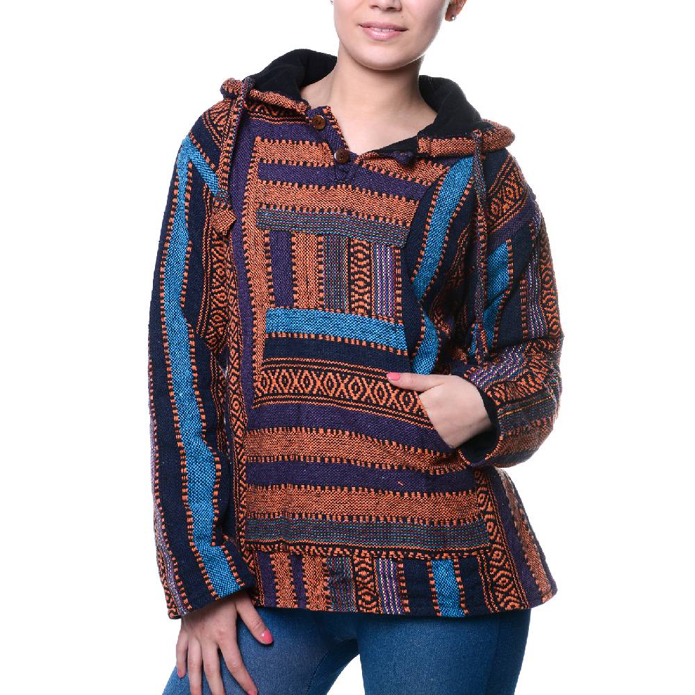 Kunst Und Magie Kunst und Magie Nepal Baja Jerga Sweatshirt Poncho Cyber Monday
