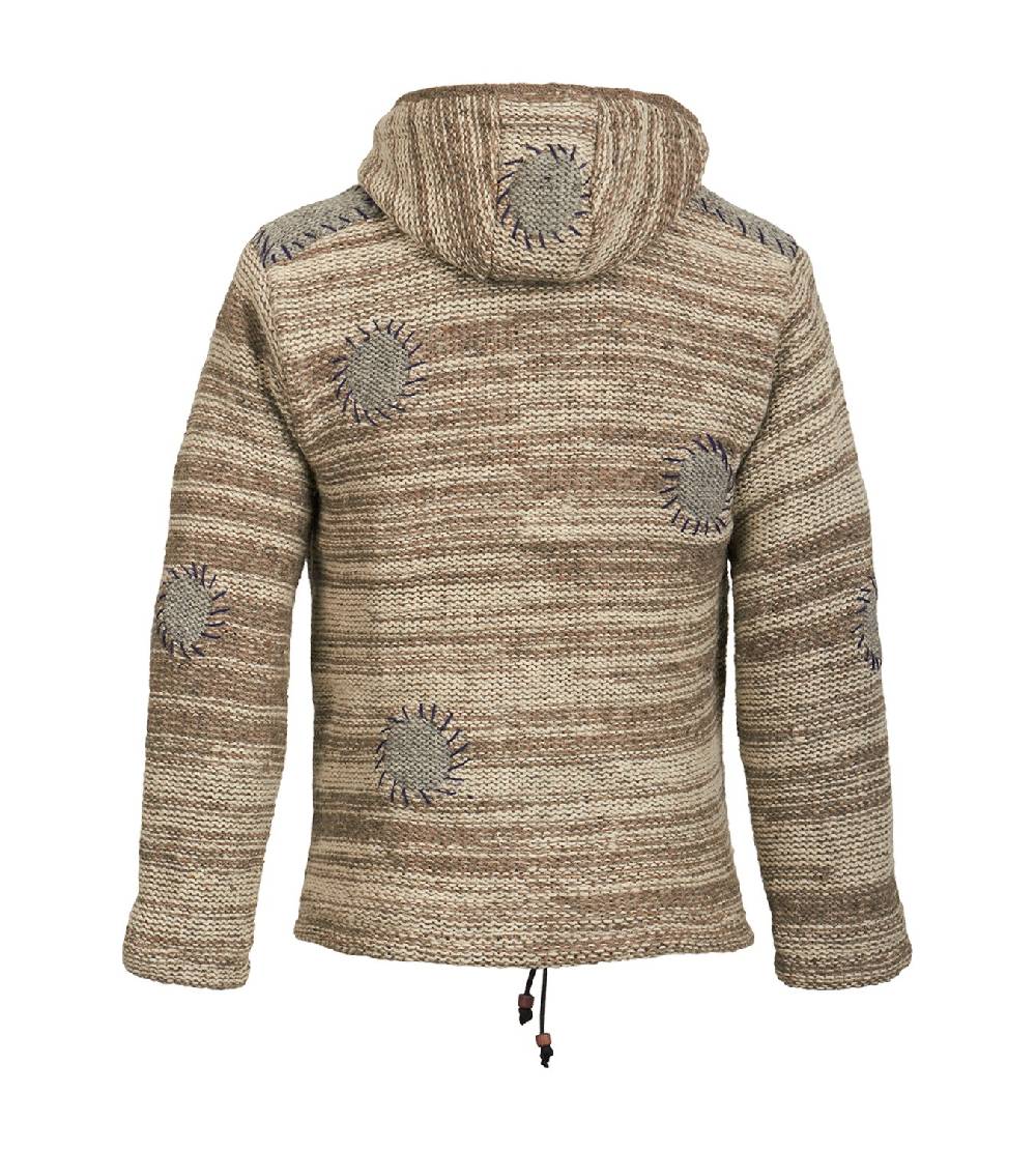 Kunst Und Magie Kunst und Magie Strickjacke mit Fleecefutter Strickpullover Heißer Verkauf
