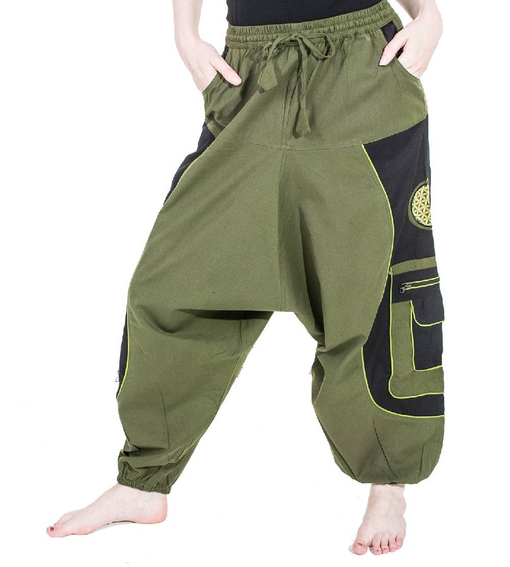 Kunst Und Magie Kunst und Magie Flower of Life Hippie Haremshose Goahose Cargohose Große Rabatte