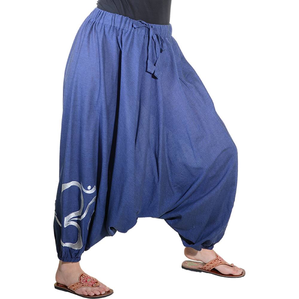 Kunst Und Magie Kunst und Magie Damen Hippie OM Haremshose Pluderhose Baumwolle Aladinhose Räumungsverkauf