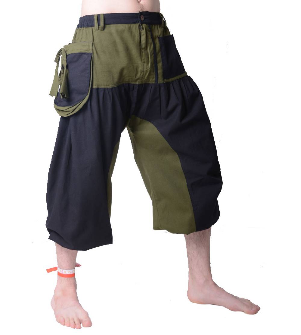 Kunst Und Magie Kurze Hose Dreiviertelhose - Herren Goa Hippie Freizeithose Sommerhose Sonderangebote