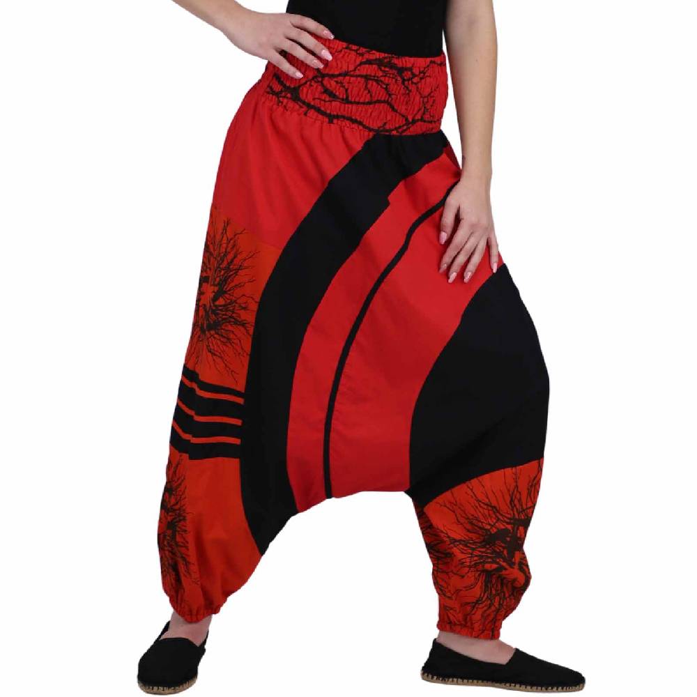 Kunst Und Magie Goa Haremshose "The Tree" Ibiza Strandhose, Wellnesshose Boho Kostenlose Rückgabe