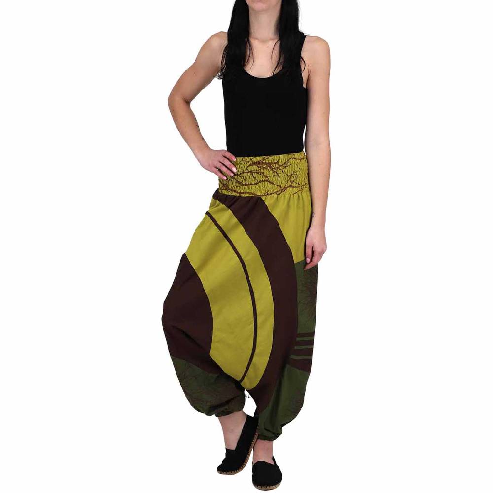 Kunst Und Magie Goa Haremshose "The Tree" Ibiza Strandhose, Wellnesshose Boho Kostenlose Rückgabe
