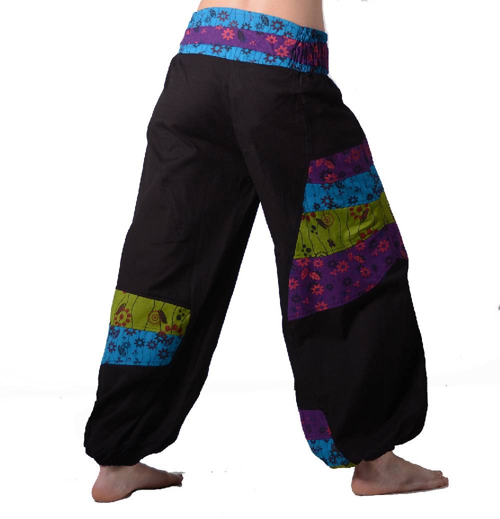 Kunst Und Magie Kunst und Magie Bunte Hippiehose aus Baumwolle IBIZA Strandhose Wellnesshose Letzte 2 Tage