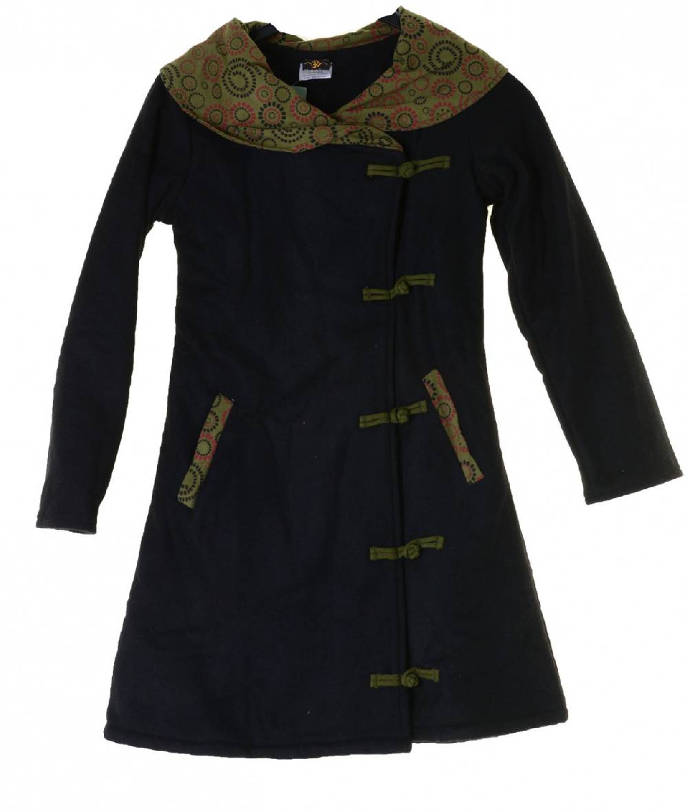Kunst Und Magie Wollmantel Jacke Mantel Goa Psy Hippie Boho Riesige Rabatte