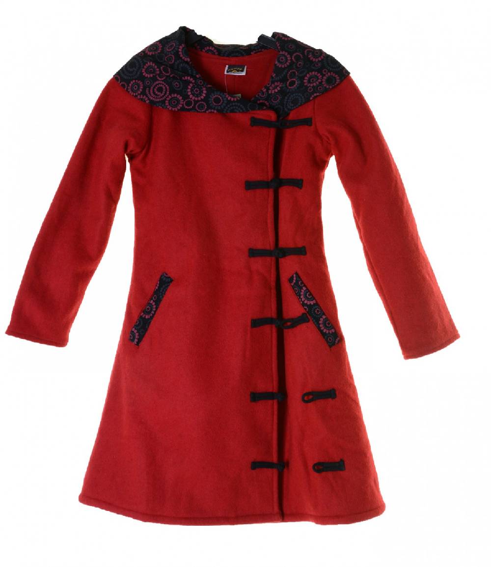 Kunst Und Magie Wollmantel Jacke Mantel Goa Psy Hippie Boho Riesige Rabatte