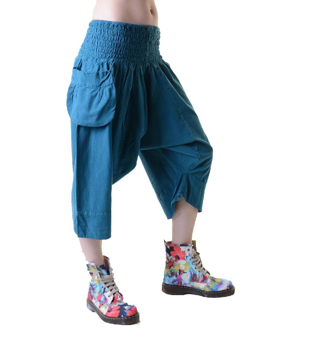 Kunst Und Magie 3/4 Sarouelhose Pumphose im Haremshosen Style Kurz Speichern exportieren
