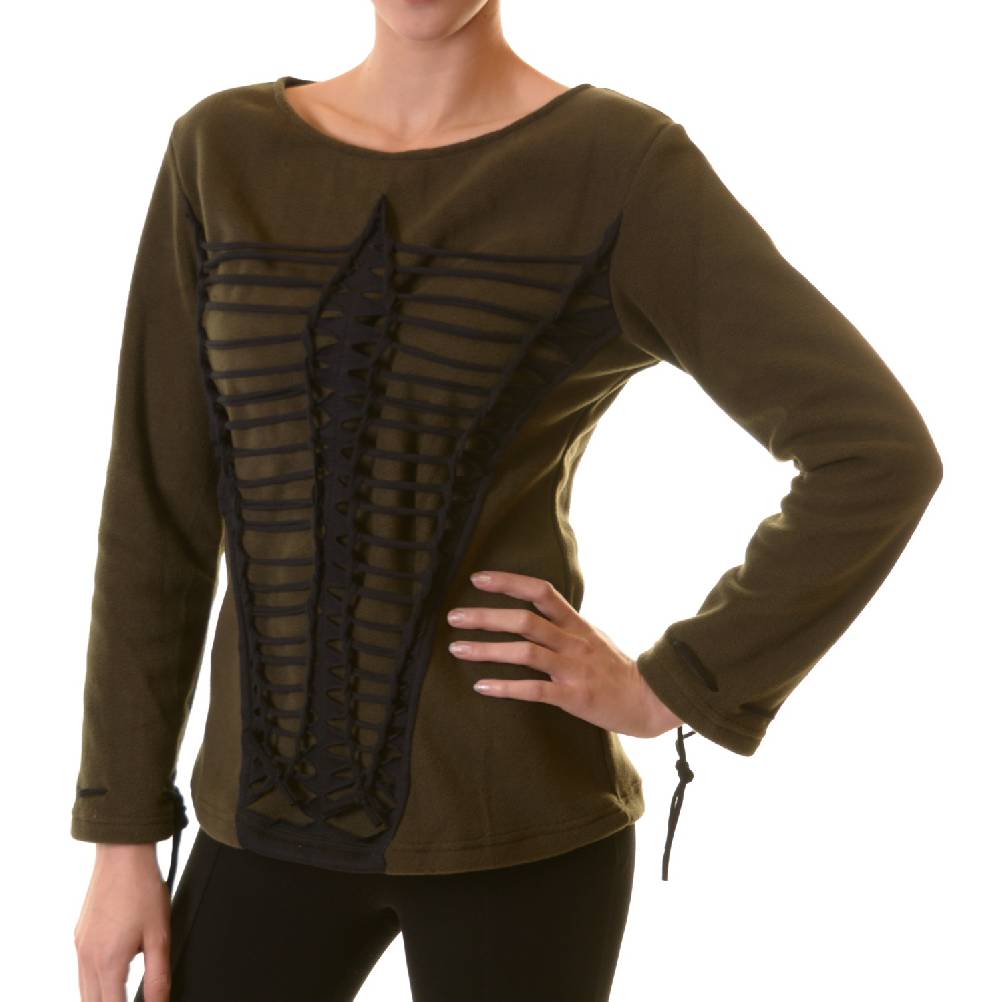Kunst Und Magie Elfen Goa Fleece Pullover mit Razor Cut Design 50% Rabatt für begrenzte Zeit