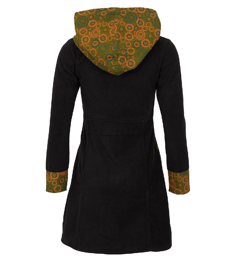 Kunst Und Magie Fleece Mantel Jacke mit Kapuze Goa Psy Hippie Boho extravagant Rabatte dieses Monats