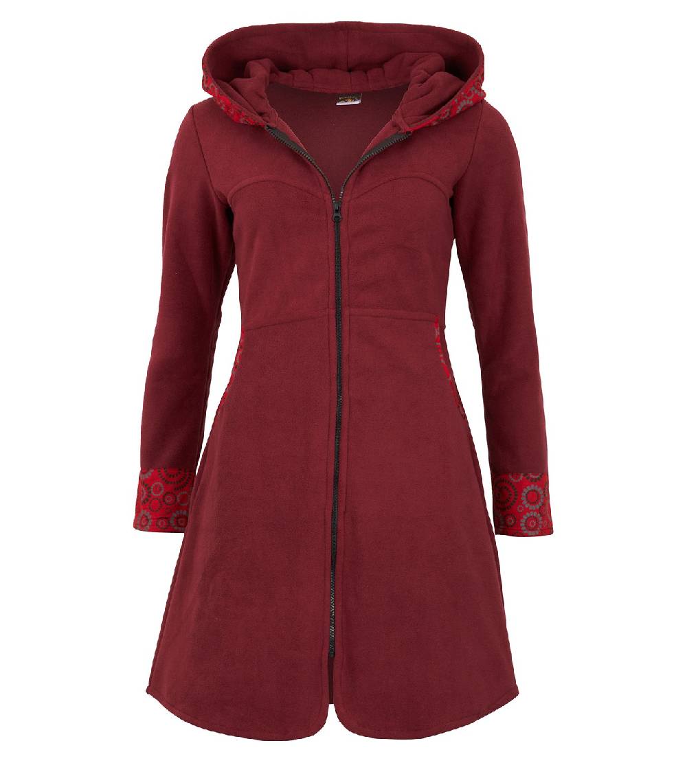 Kunst Und Magie Fleece Mantel Jacke mit Kapuze Goa Psy Hippie Boho extravagant Rabatte dieses Monats