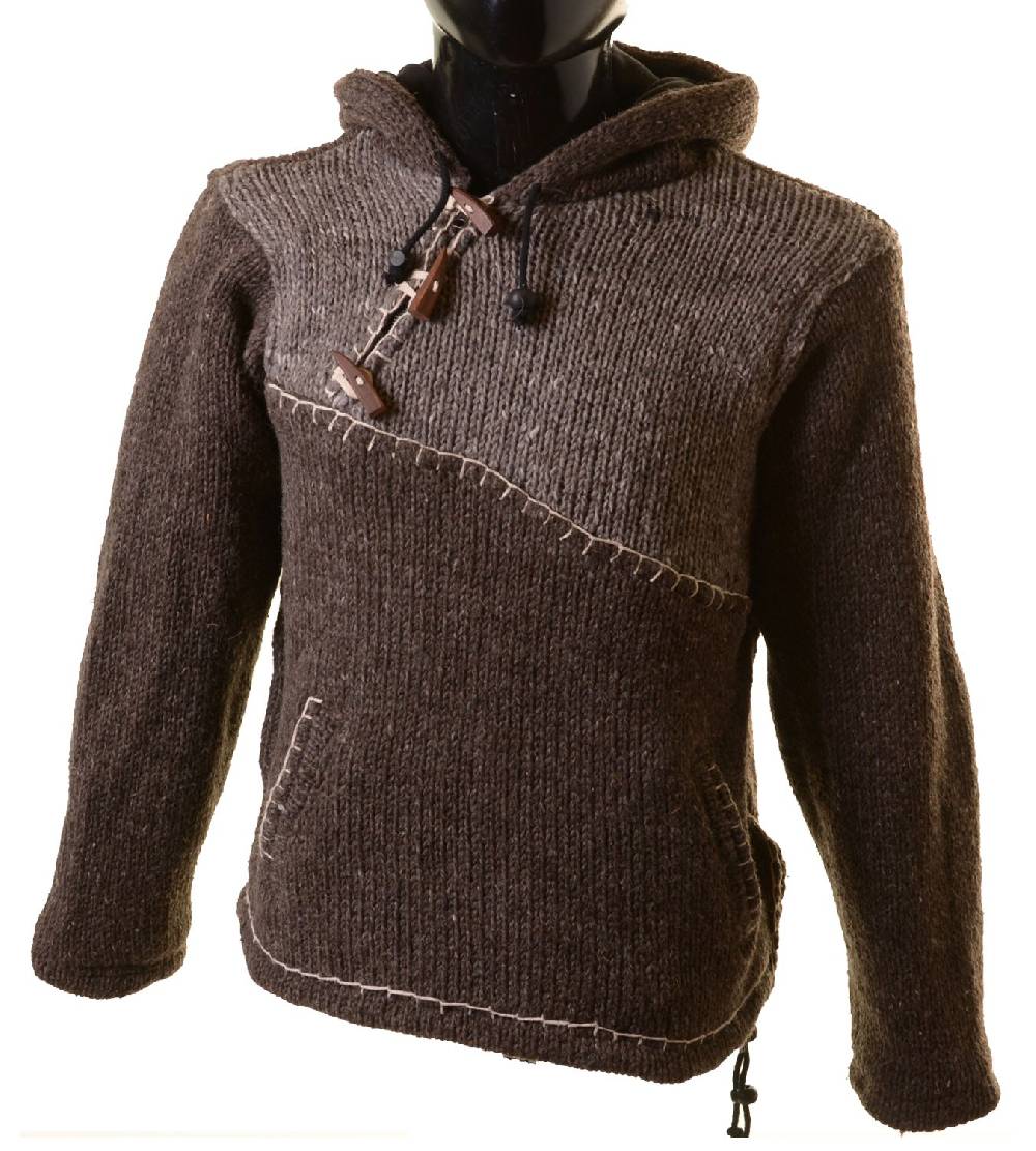 Kunst Und Magie Ausgefallener Strickpullover im Mittelalter-Stlye Hippie Pullover Auslauf