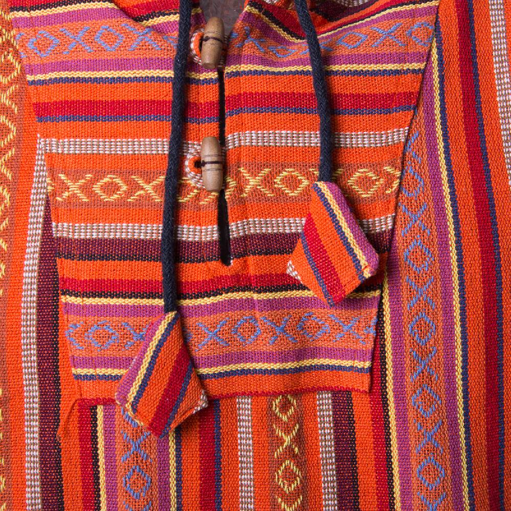 Kunst Und Magie Kunst und Magie Herren Nepal Baja Hoodie Pullover Sweatshirt Poncho Versandkostenfrei
