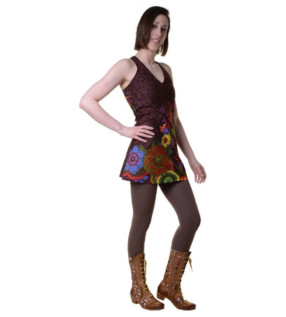 Kunst Und Magie Hippie-Tunika mit ausgefallenem Muster - Ideal für den Sommer - Toll als Strandkleid Wochenangebot