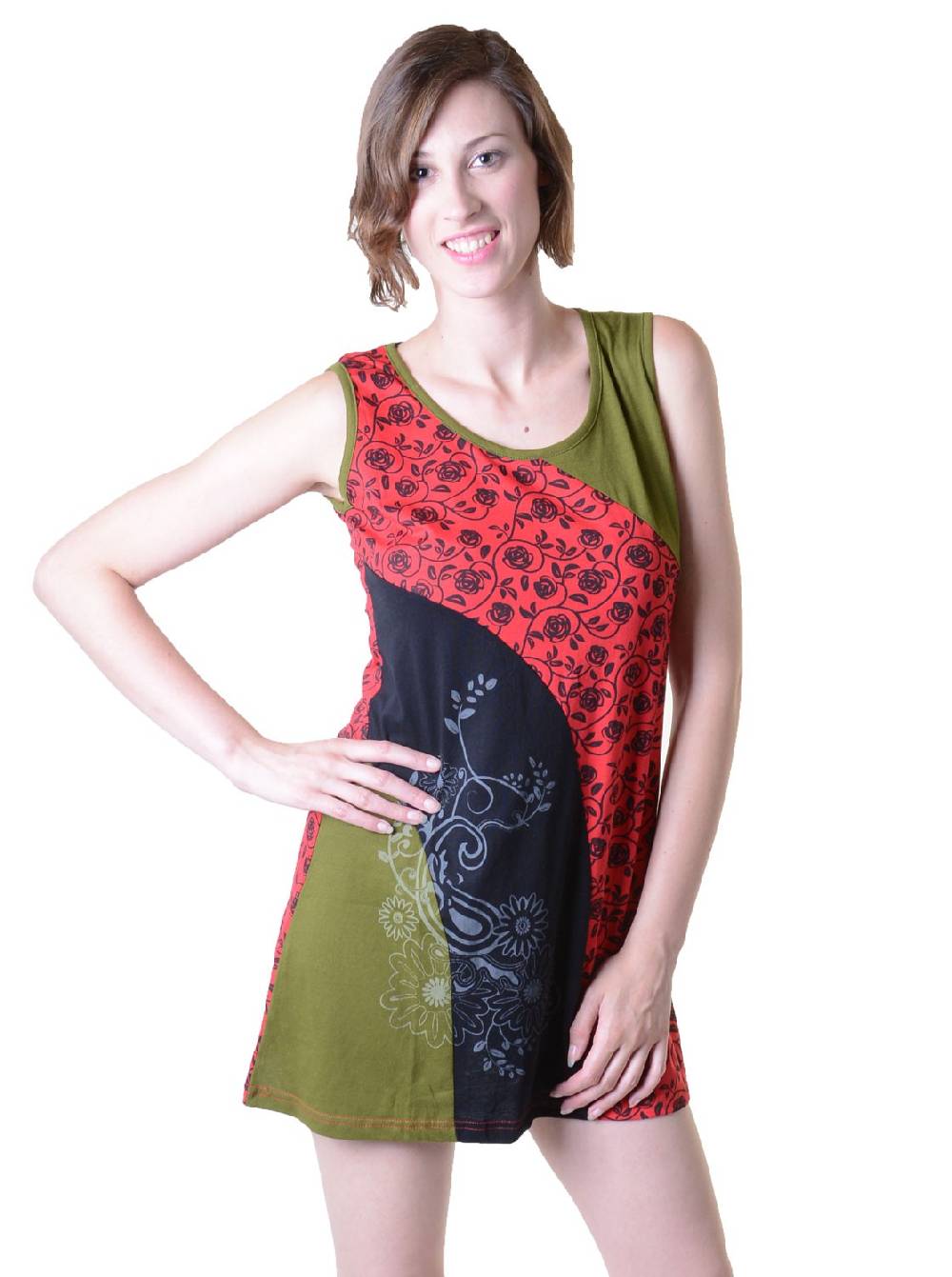 Kunst Und Magie Einzigartige Patchwork Longshirt Tunika Hippie Letzter Tag