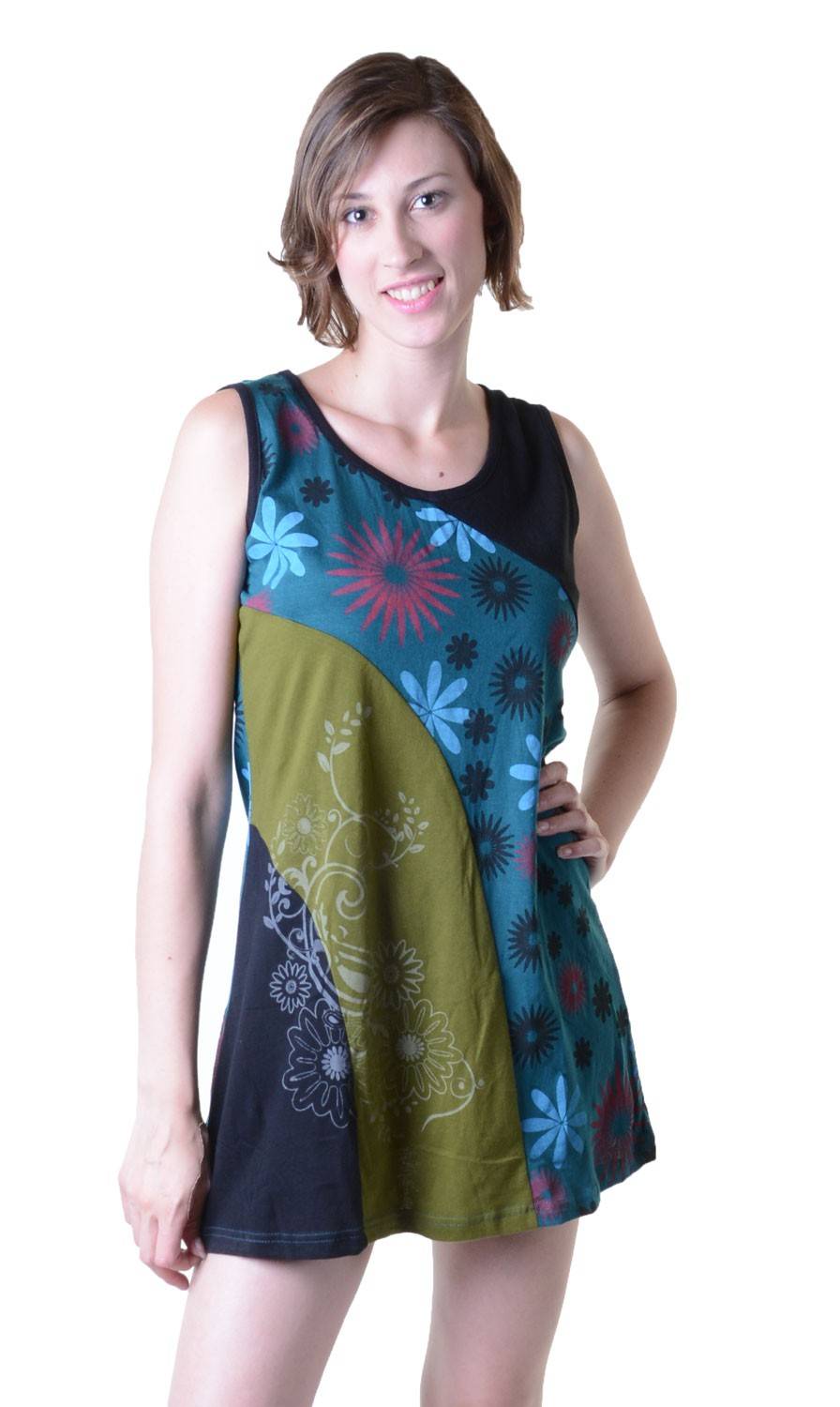 Kunst Und Magie Einzigartige Patchwork Longshirt Tunika Hippie Letzter Tag