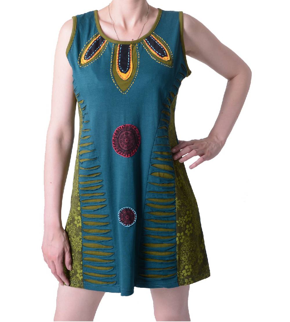 Kunst Und Magie Minikleid Longshirt Tunika Hippie Sommerkleid mehrfarbig Bis zu 60% Rabatt