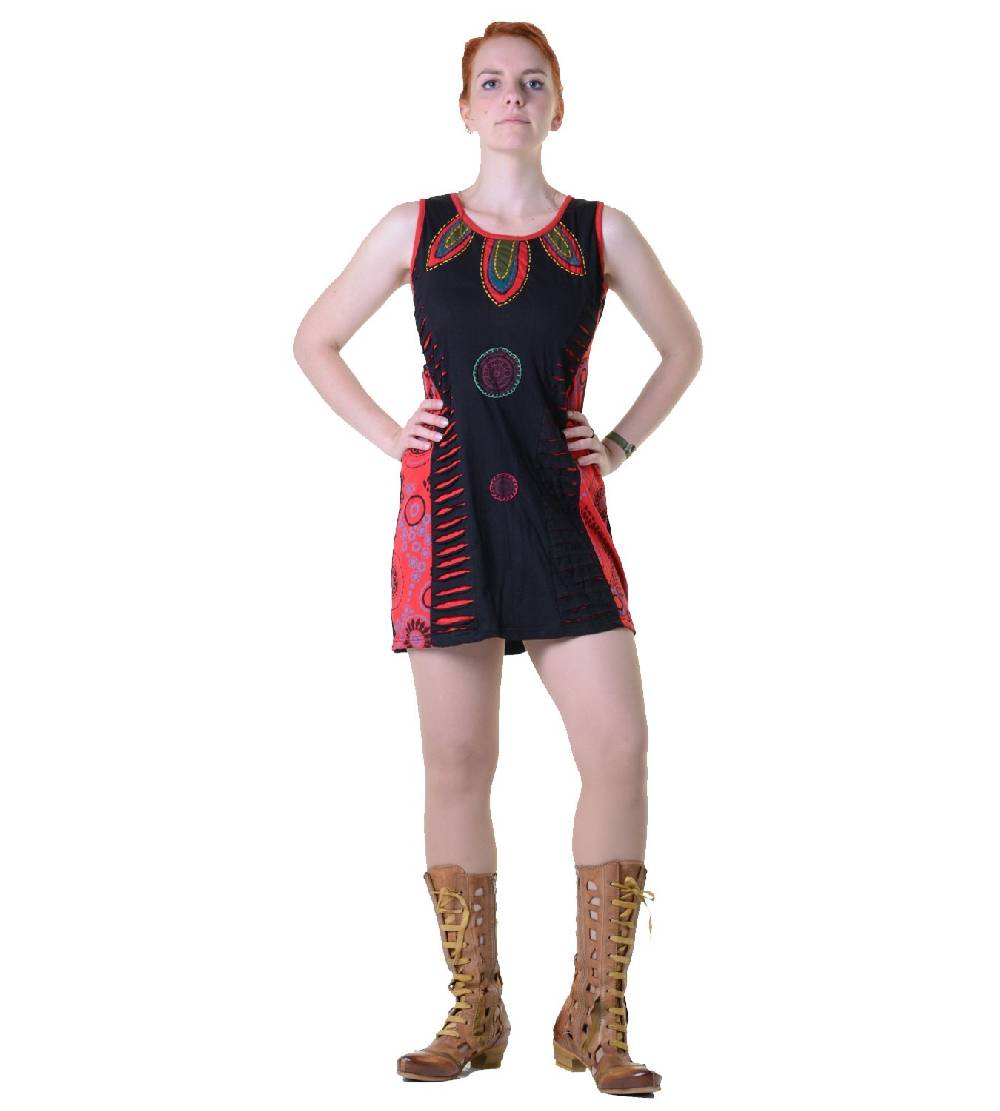 Kunst Und Magie Minikleid Longshirt Tunika Hippie Sommerkleid mehrfarbig Bis zu 60% Rabatt