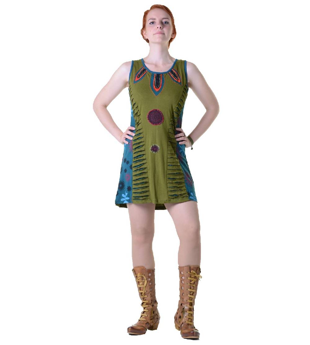 Kunst Und Magie Minikleid Longshirt Tunika Hippie Sommerkleid mehrfarbig Bis zu 60% Rabatt
