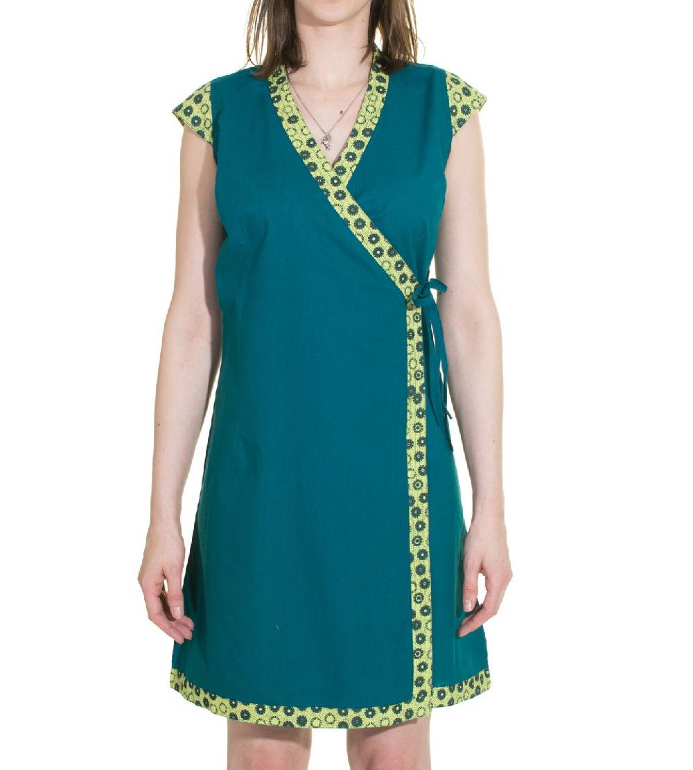 Kunst Und Magie Wickelkleid Tibet Minikleid Tunika Hippie Goa Sommerkleid extravagant Bis zu 65% Rabatt