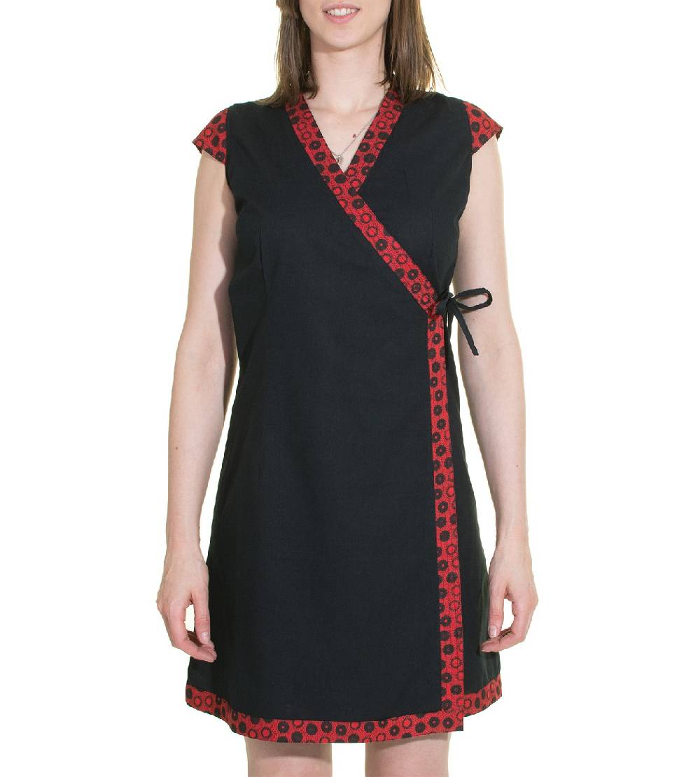 Kunst Und Magie Wickelkleid Tibet Minikleid Tunika Hippie Goa Sommerkleid extravagant Bis zu 65% Rabatt