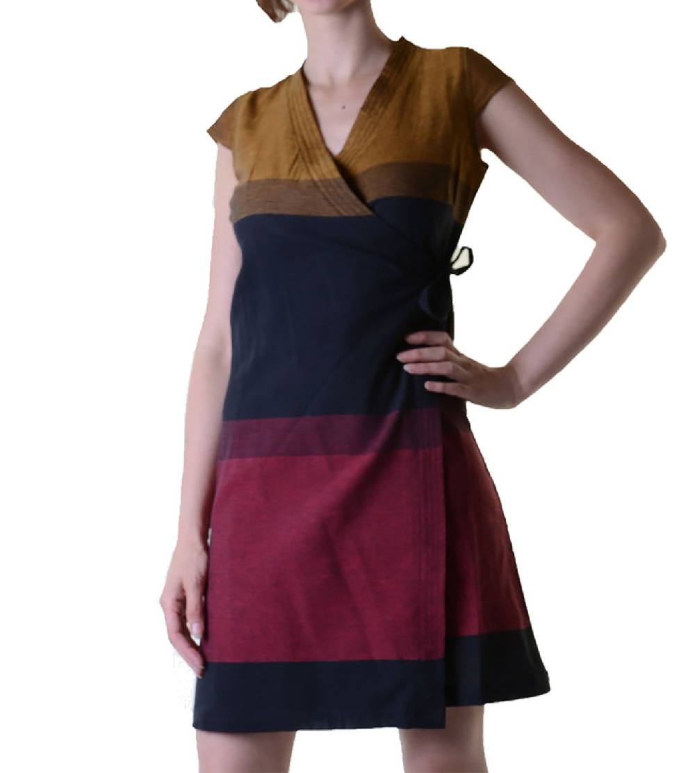 Kunst Und Magie Wickelkleid Tibet Minikleid Tunika Hippie Goa Sommerkleid mehrfarbig Riesige Rabatte