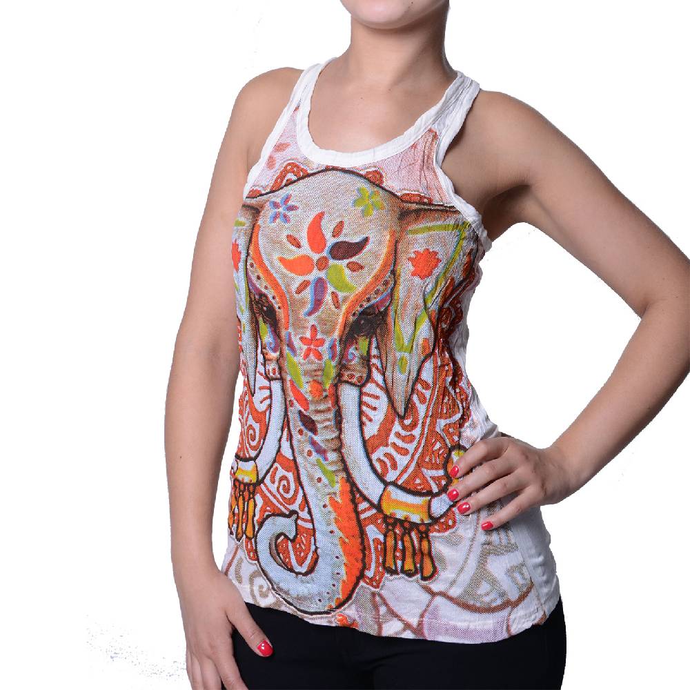 Kunst Und Magie Kunst und Magie Elefant Motiv 70er Retro Tanktop Sure T-Shirt 2025