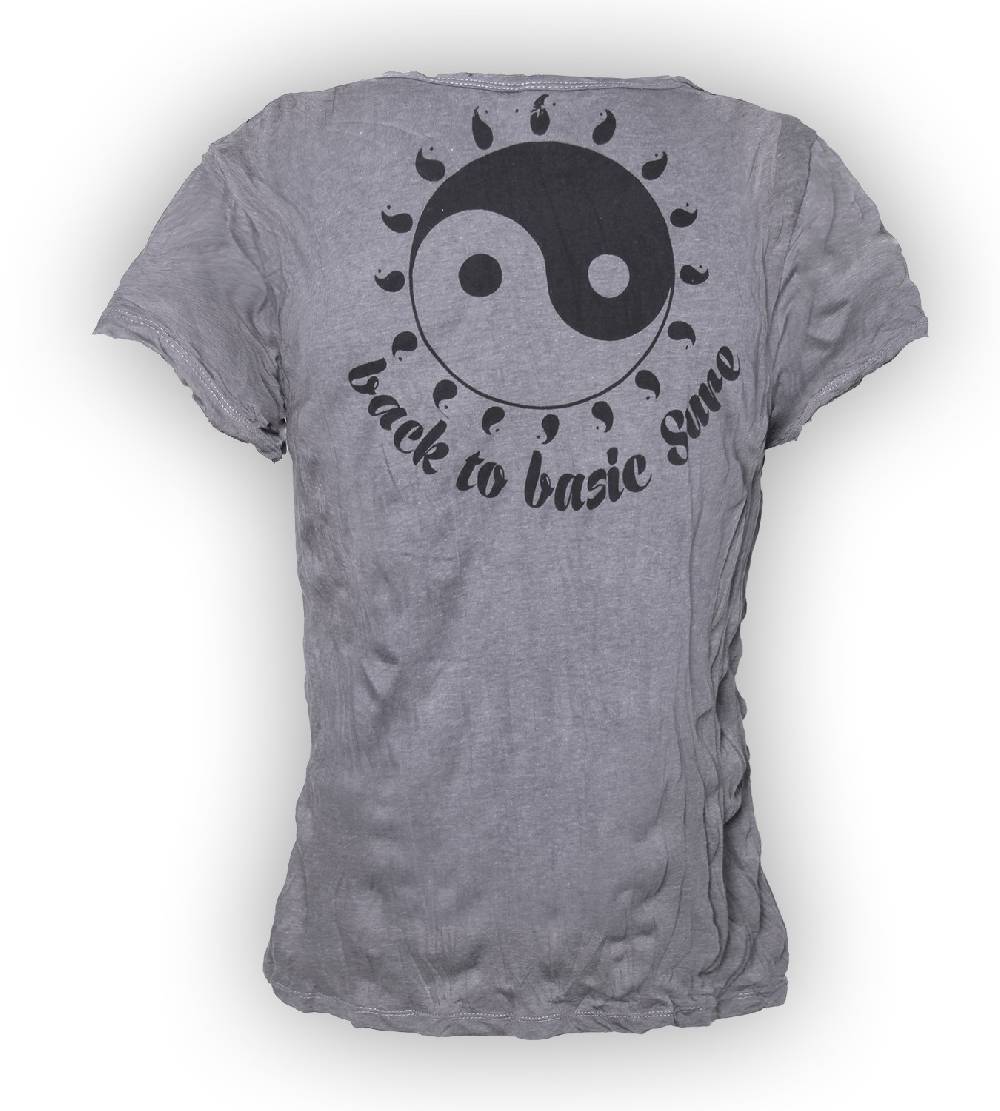 Kunst Und Magie Sure 70er Retro Girlie Top Ying & Yang Hippie Psy Goa T-Shirt Auslauf