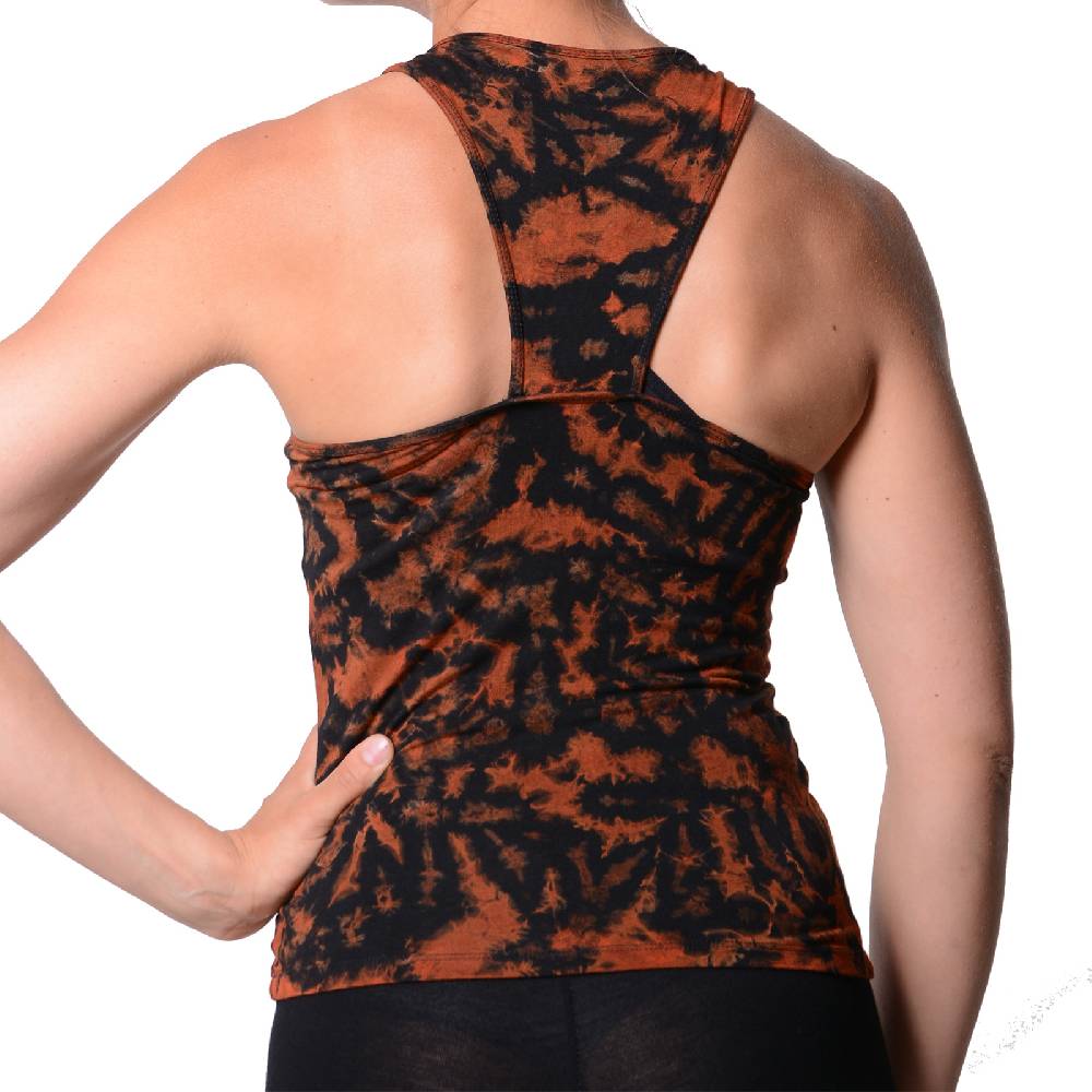 Kunst Und Magie Kunst und Magie Damen Top Atmungsaktive Tie Dye Batik Yoga Top Günstiger Verkauf