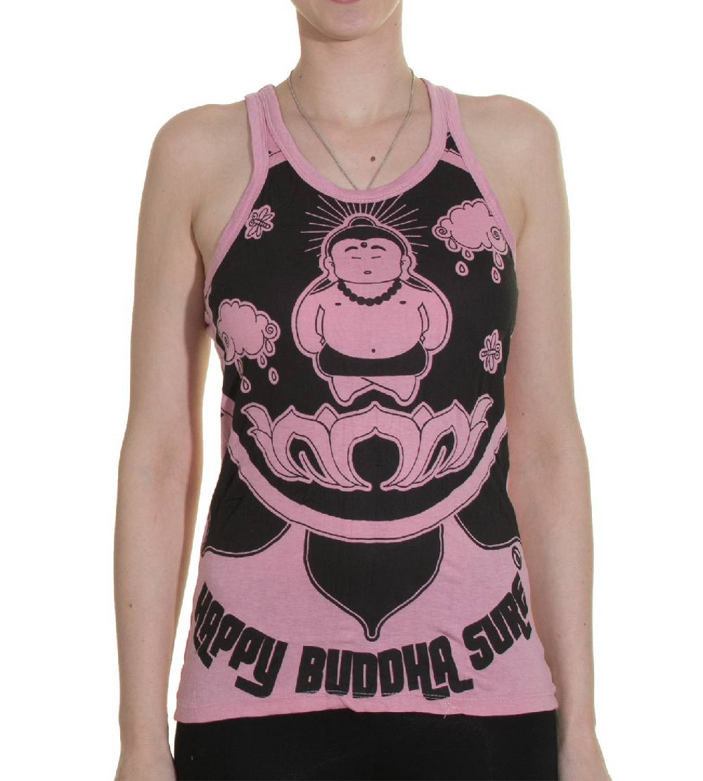 Kunst Und Magie 70er Retro Hippie Trägertop Sure Buddha Lotus Shirt Kostenloser Versand