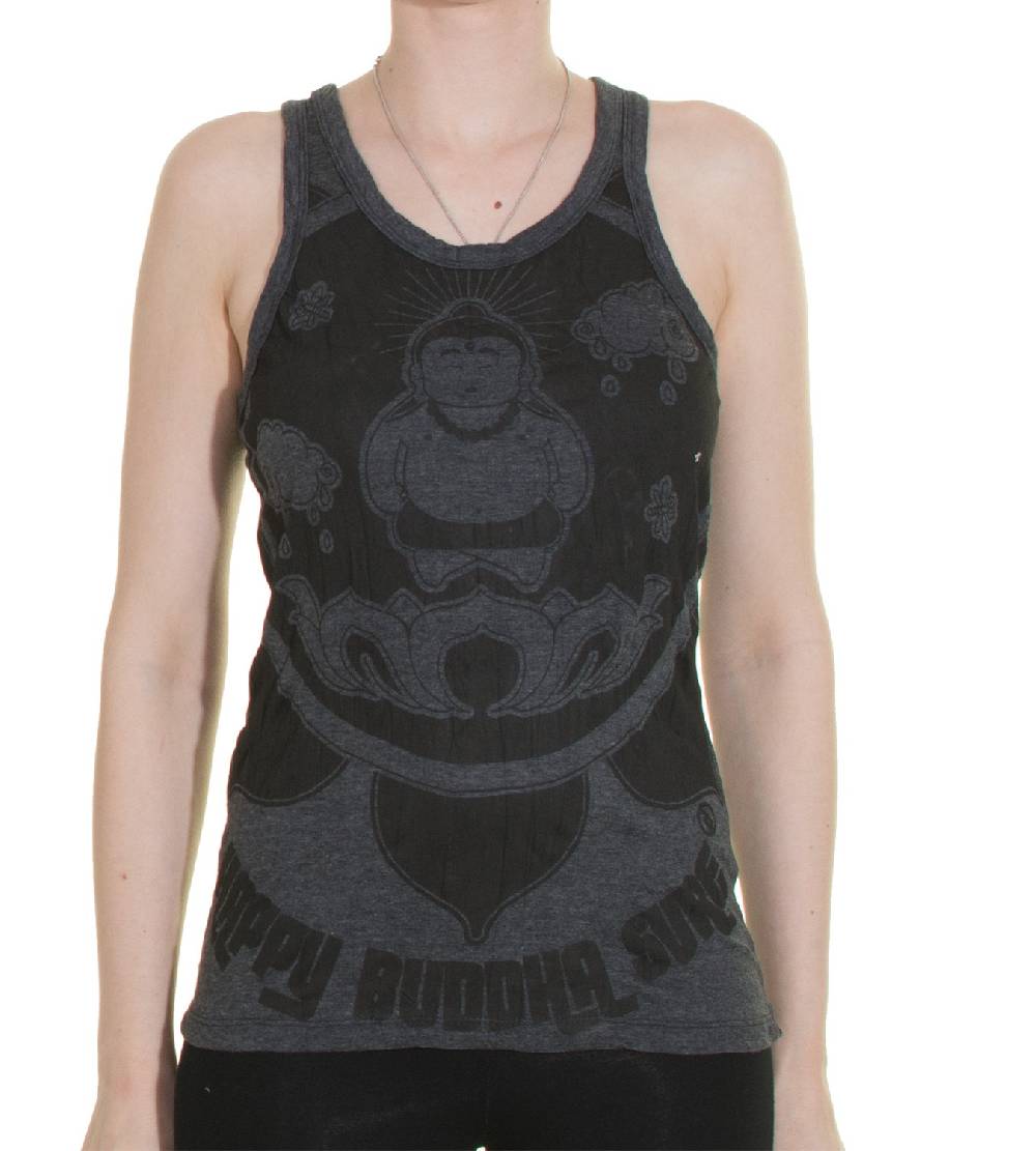 Kunst Und Magie 70er Retro Hippie Trägertop Sure Buddha Lotus Shirt Kostenloser Versand