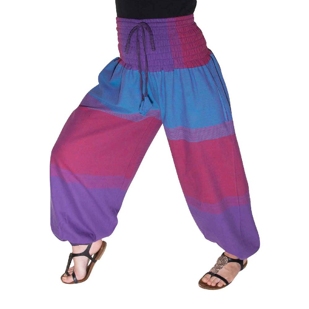 Kunst Und Magie KUNST UND MAGIE Damen bunt one size Boho Yoga Pumphose Sommerhose Pluderhose Black Friday