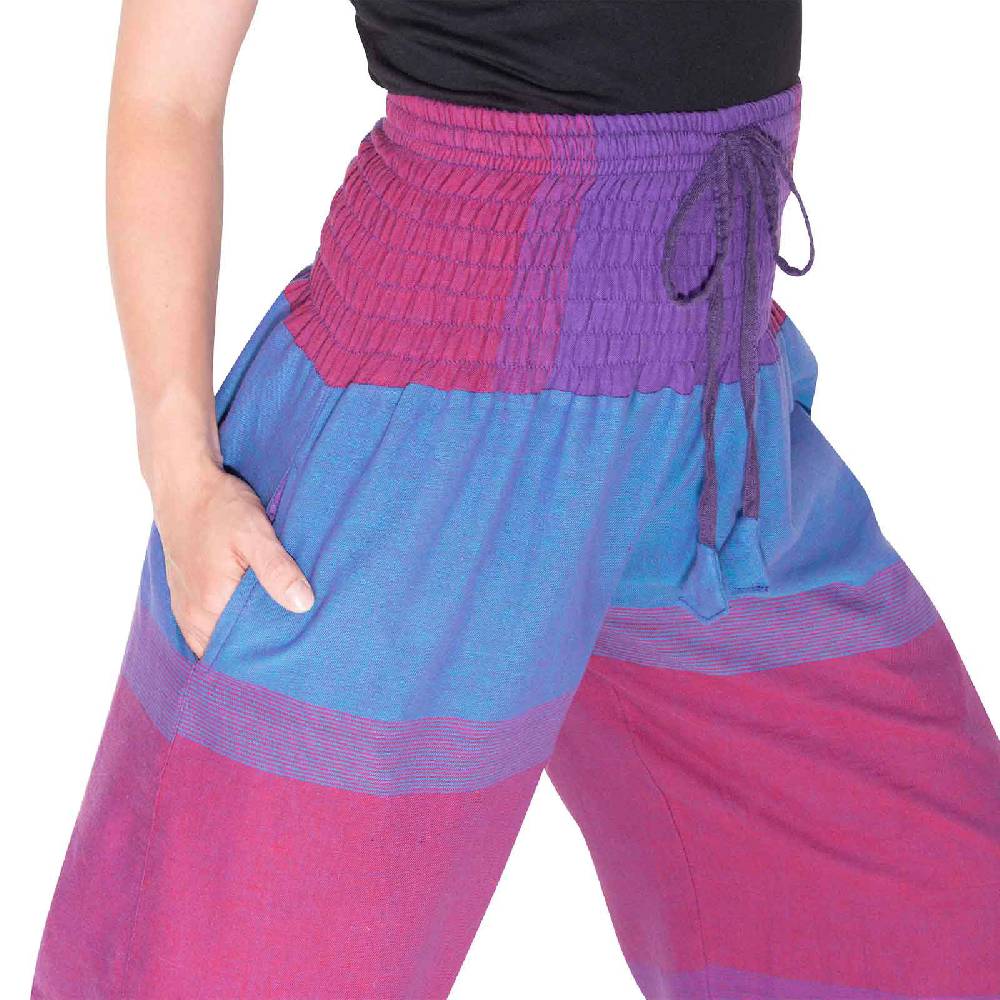 Kunst Und Magie KUNST UND MAGIE Damen bunt one size Boho Yoga Pumphose Sommerhose Pluderhose Black Friday